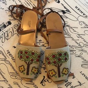 Red By Valentino Flat Sandals New With Box